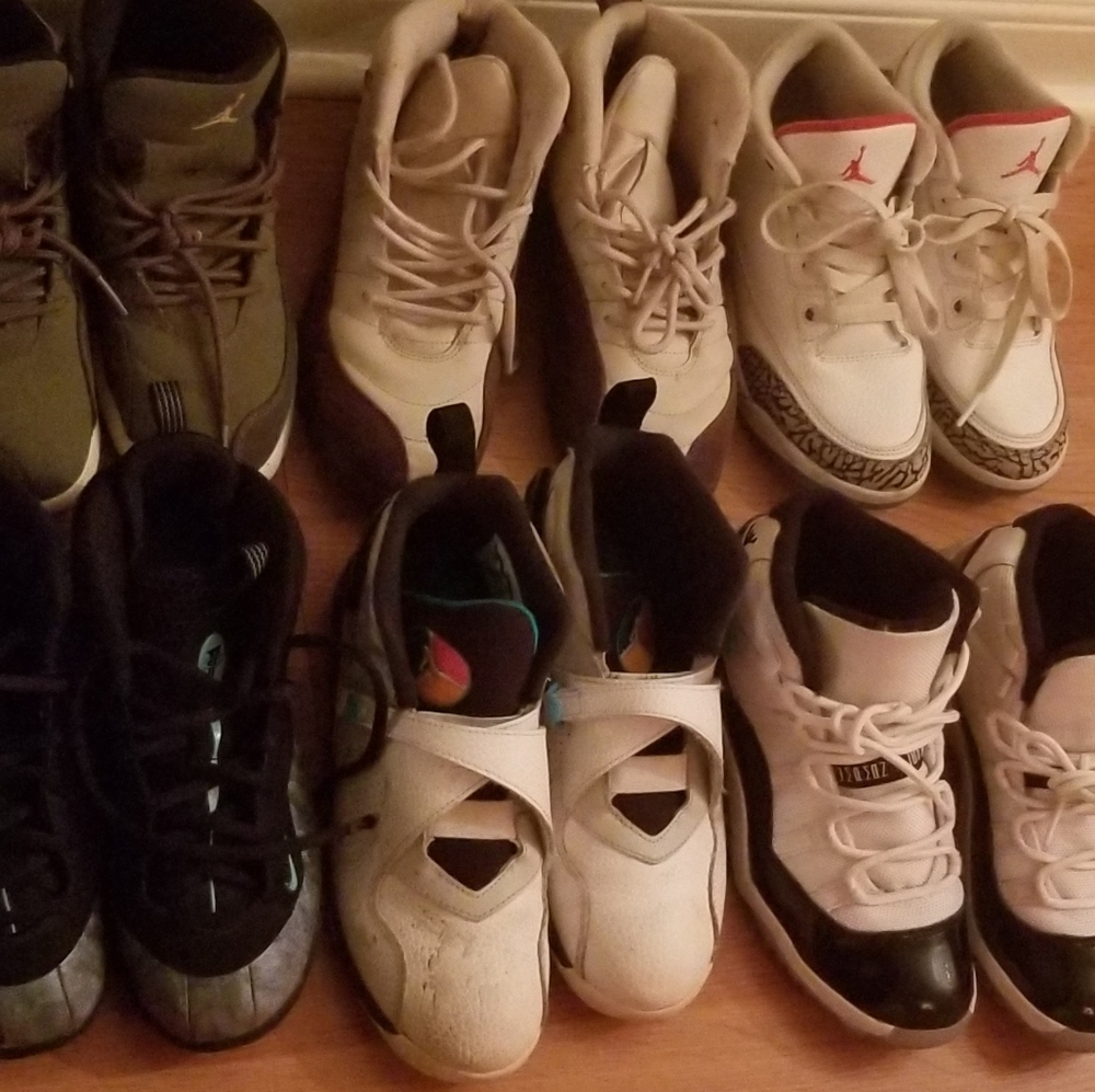 Kids sneakers....Foamposites and Jordans